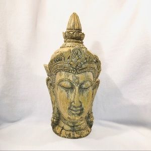 Buddha Head Statue Figurine Indoor Outdoor Weather